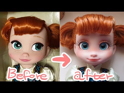 CUSTOM DOLL REPAINT2 _디즈니 베이비돌 안나 리페인팅 | WAY A