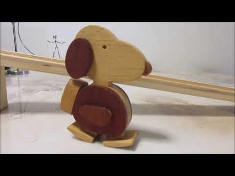 Dynamic Walking Snoopy Walks at Different Speeds