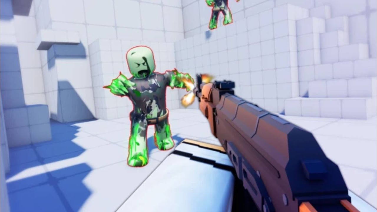 Playing infection gunfight {another game of rivals} ... #zombies #rivals #roblox | watch till end | 