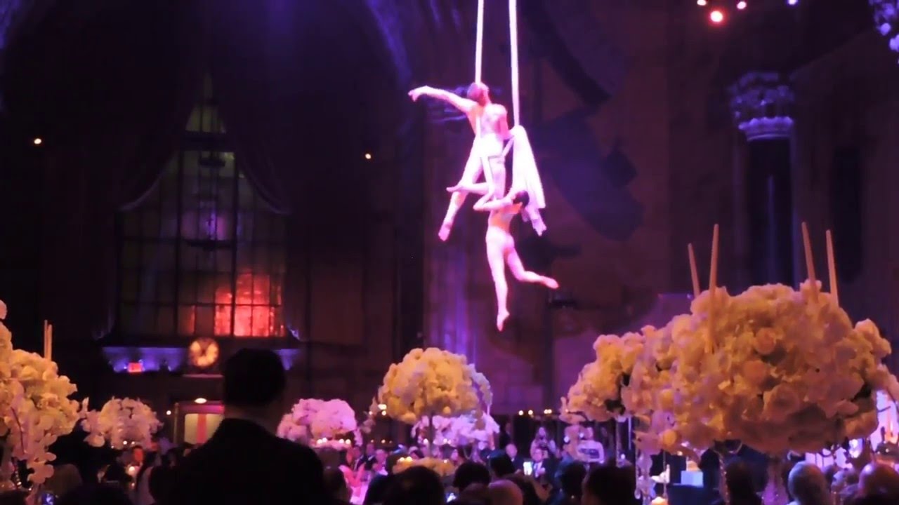 Cirque Central Aerial Silks Duo for NYC Wedding YouTube