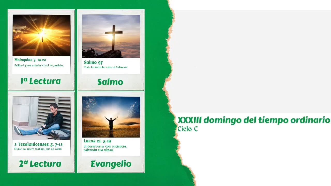 Lectio Divina del XXXIII domingo del tiempo ordinario. Ciclo C. - YouTube