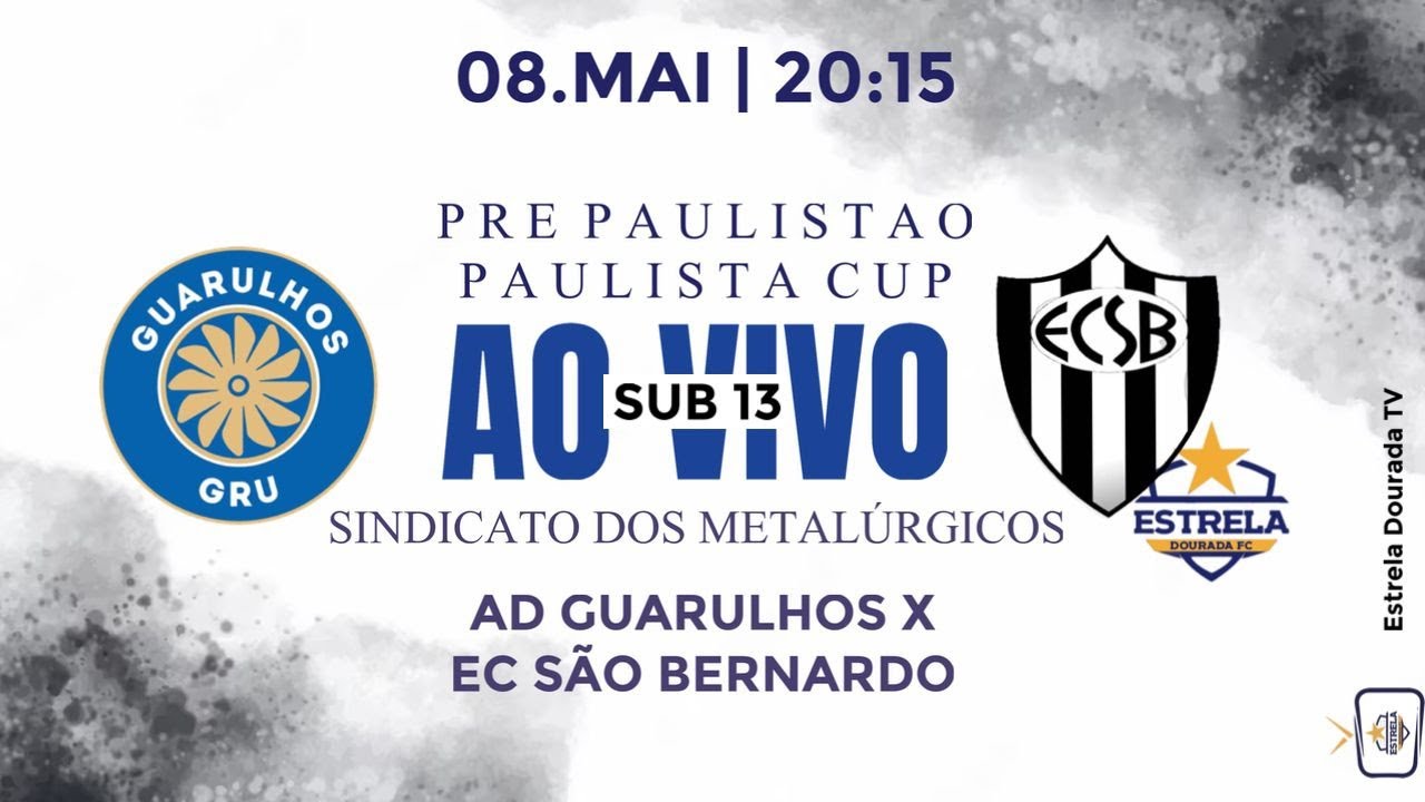 PRÉ PAULISTA CUP SUB 13 - AD GUARULHOS X EC SÃO BERNARDO - YouTube