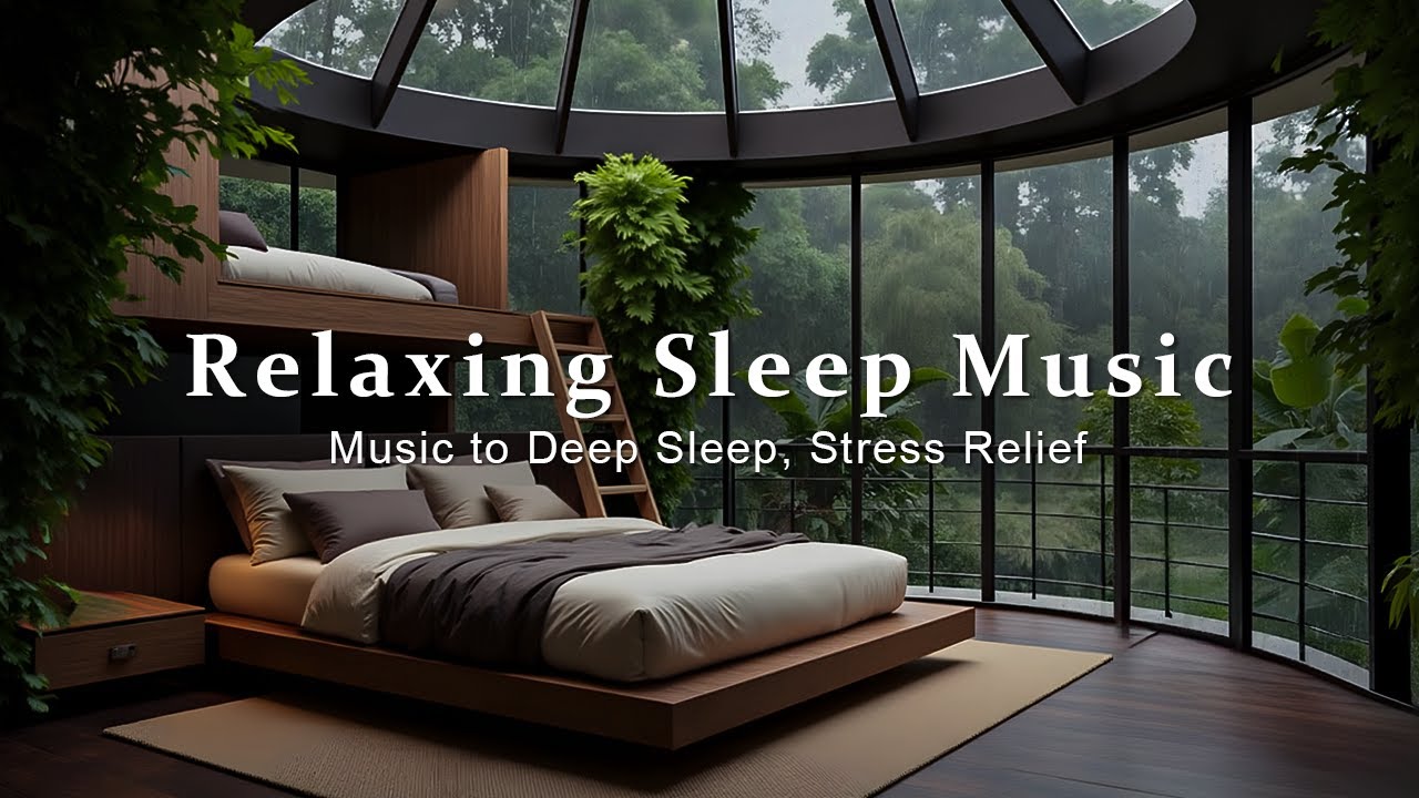 FALL INTO SLEEP INSTANTLY - Relaxing Piano Music & Rain Sounds for Sleep + Insomnia, Stress Relief