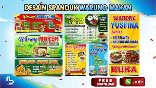 GRATIS !! Template Desain Spanduk Warung Makan Coreldraw - #nurdesigns