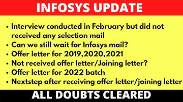 INFOSYS UPDATE OFFER LETTER RELEASED | INFOSYS FEBRUARY INTERVIEW RESULT | INFOSYS JOINING LETTER
