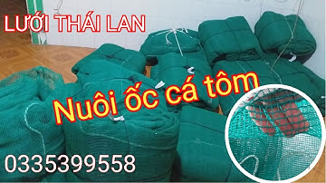 Lưới Thái Lan nuôi cá ốc tôm cua. Sử dụng trên 3 năm