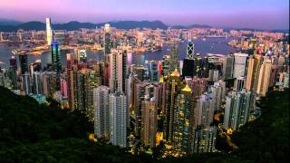 Please watch in full screen 1080p hd shot during the chinese lunar new
year from victoria peak hong kong, looking down onto central and
beyond. winter...