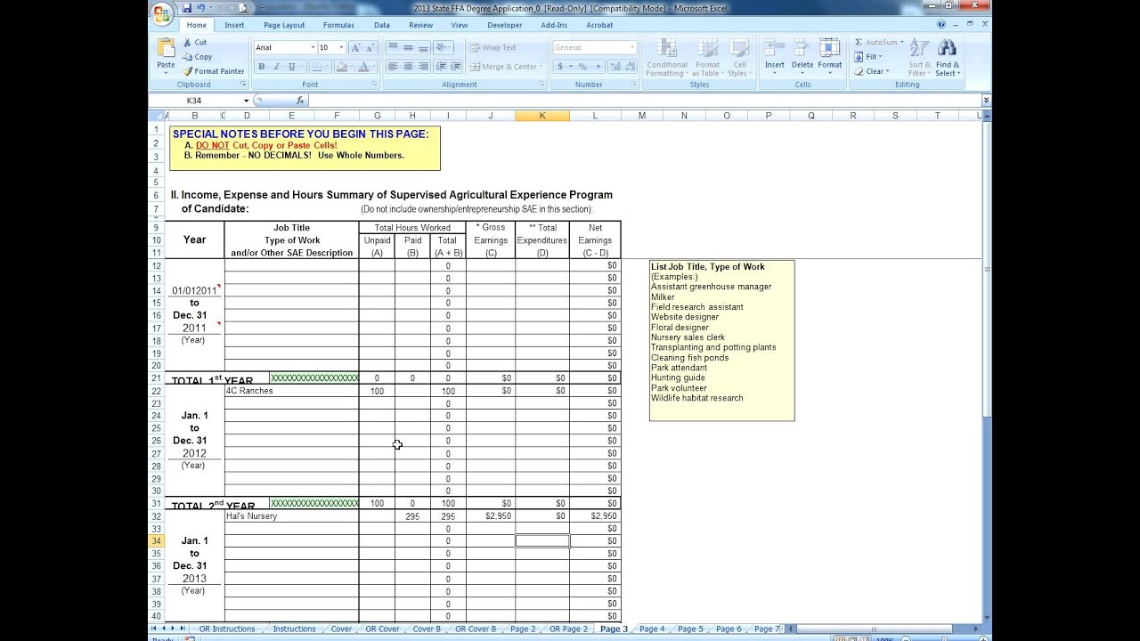 Oregon FFA State Degree HOW TO Part 3 Placement Hours p3 4 And SAE oregon-ffa-state-degree-how-to-part-3-placement-hours-p3-4-and-sae