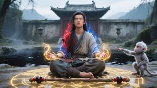 Monkey leads a useless youth to a primordial divine tool, paving his path to the peak of life.