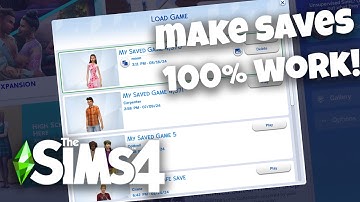 Your Sims 4 Saves Will WORK Like a Charm! Sims 4 Saves Won