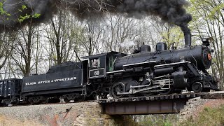 Black River & Western #60 on a photo charter back in April of 2023.