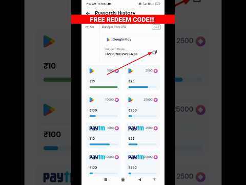 ₹10 Free !!! Google Play Redeem code App in Tamil | Unlimited gift cards #shorts