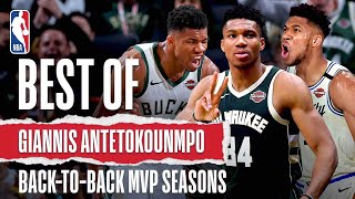 BEST Of Giannis Antetokounmpo's BackToBack MVP Seasons | #NBABDAY