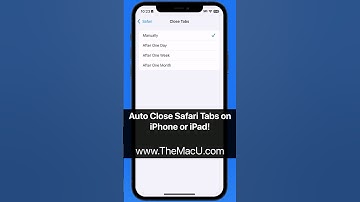 Decrease clutter in Safari on iPhone & iPad by setting tabs to close automatically!  #apple #iphone