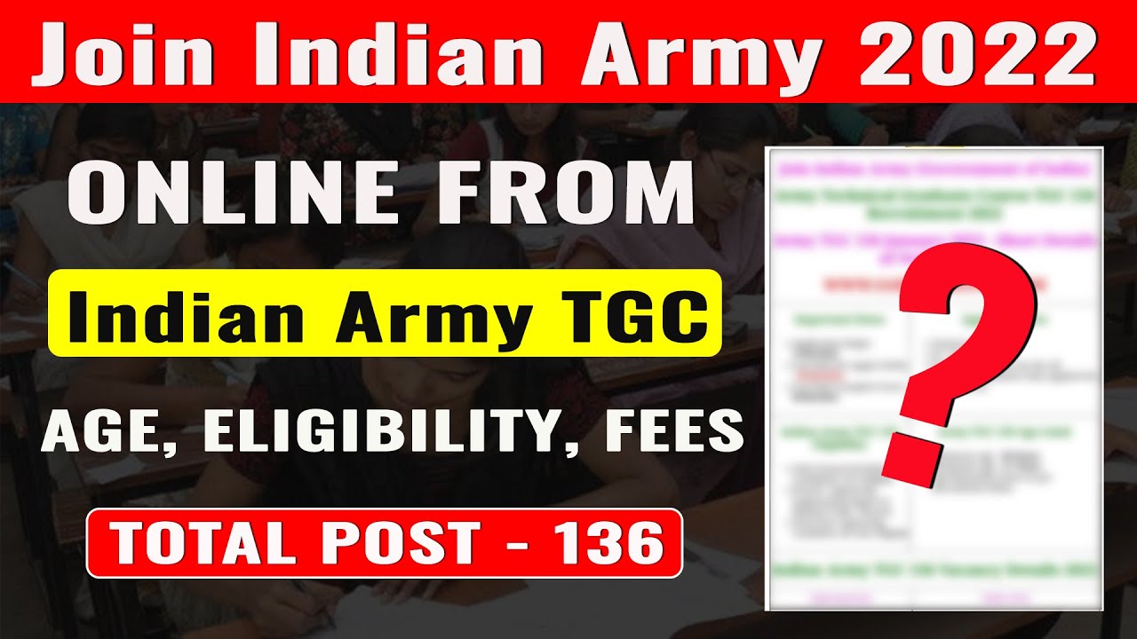 Join indian army technical graduate course tgc 135 online form 2021-22