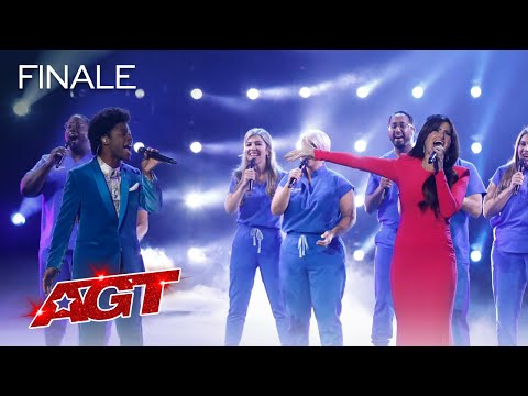 Idina Menzel Sings With Jimmie Herrod And Northwell Health Nurse Choir - America's Got Talent 2021