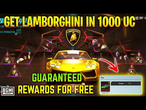 How to get Lamborghini skin in BGMI ? | GET LAMBORGHINI IN ONLY ONLY 1000 UC