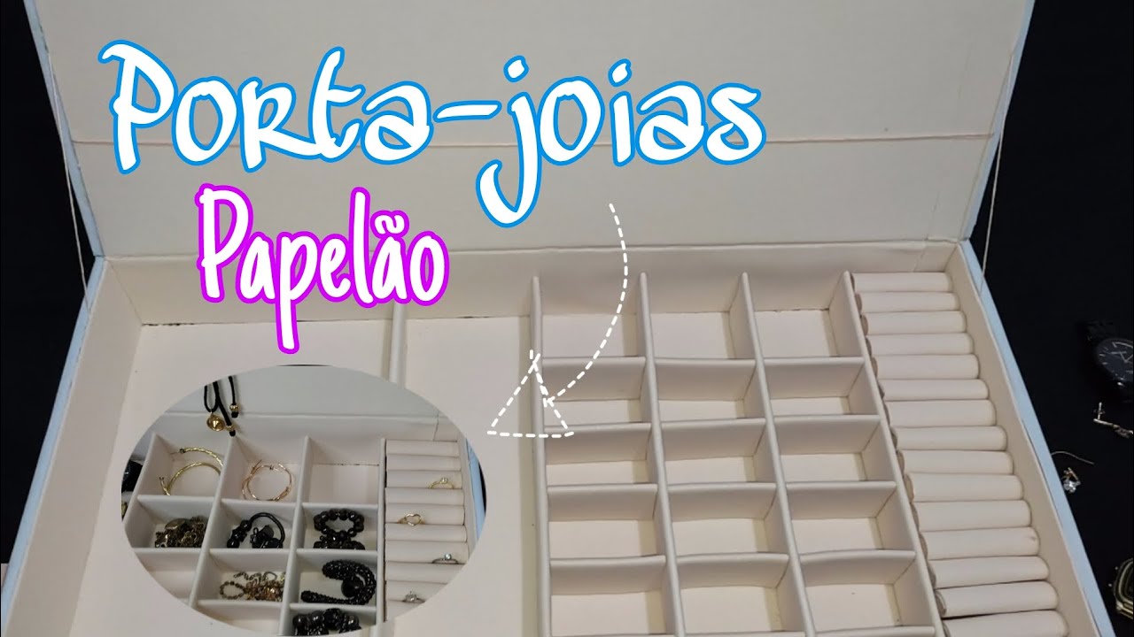 PORTA-JOIAS DE CAIXA DE PAPELAO/ porta bijus