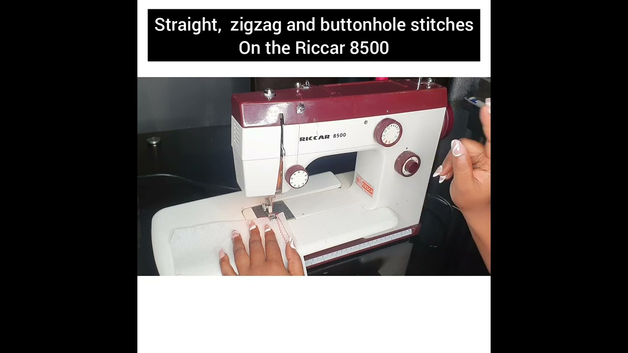 sewing with the Riccar 8500 YouTube
