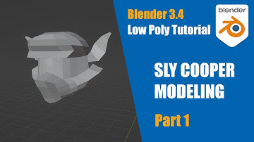 Blender Low Poly Sly Cooper Modeling – Part 1: Head