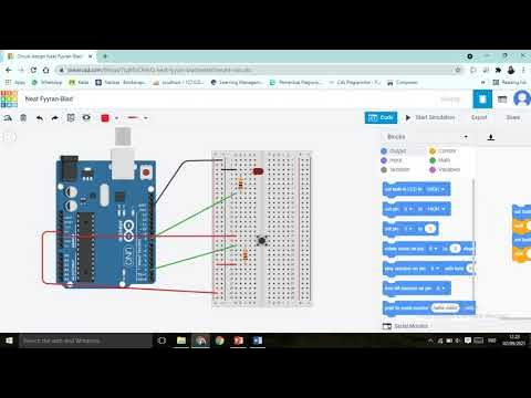 PULL UP DAN PULL DOWN RESISTOR || TINKERCAD - YouTube