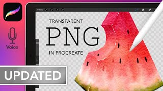 Transparent PNG Tutorial for Procreate // Watercolor for Procreate UPDATED