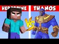 HEROBRINE vs THANOS – PvZ vs Minecraft vs Smash