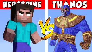 HEROBRINE vs THANOS – PvZ vs Minecraft vs Smash