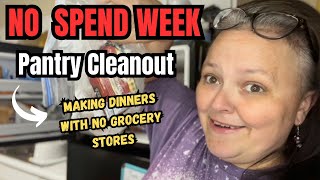 Pantry Cooking || ZERO SPEND WEEK || Shopping What I Already Have