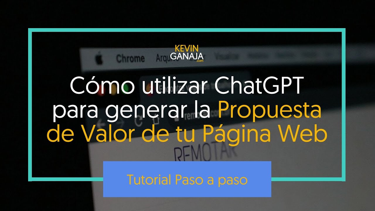 Cómo utilizar ChatGPT para generar la propuesta de valor de tu Página ...