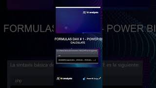 Aprende a utilizar la fórmula DAX CALCULATE en Power BI