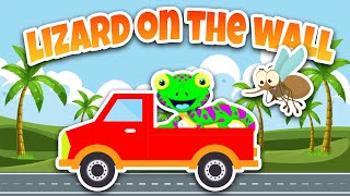 Lizard on the wall  | Cicak di dinding Bahasa Inggris l Lagu anak