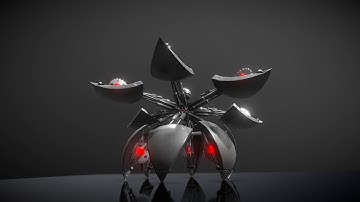 Hydraulic Sphere Bot (Sawblade Version) - Perspective 2