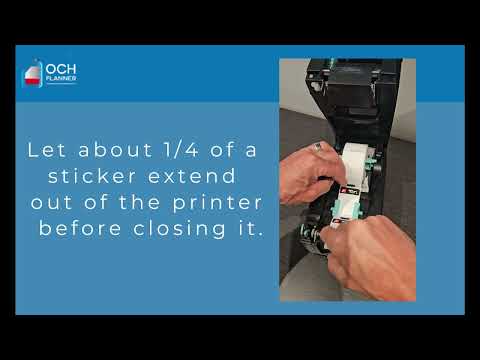 How to Install the Ink Ribbon and Stickers  – Thermal Printer for Oil Change Stickers (Godex RT200i)
