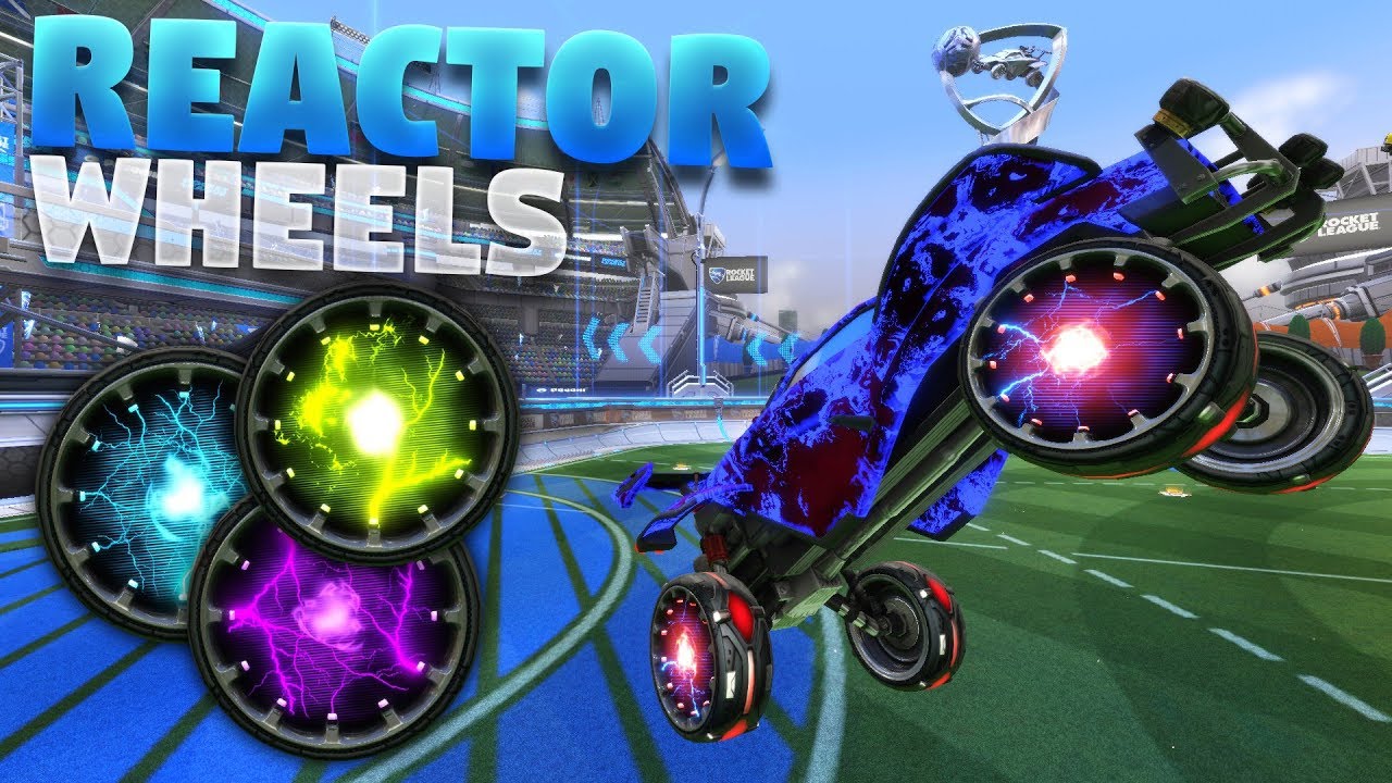 All Painted 'Reactor' Wheels On Rocket League