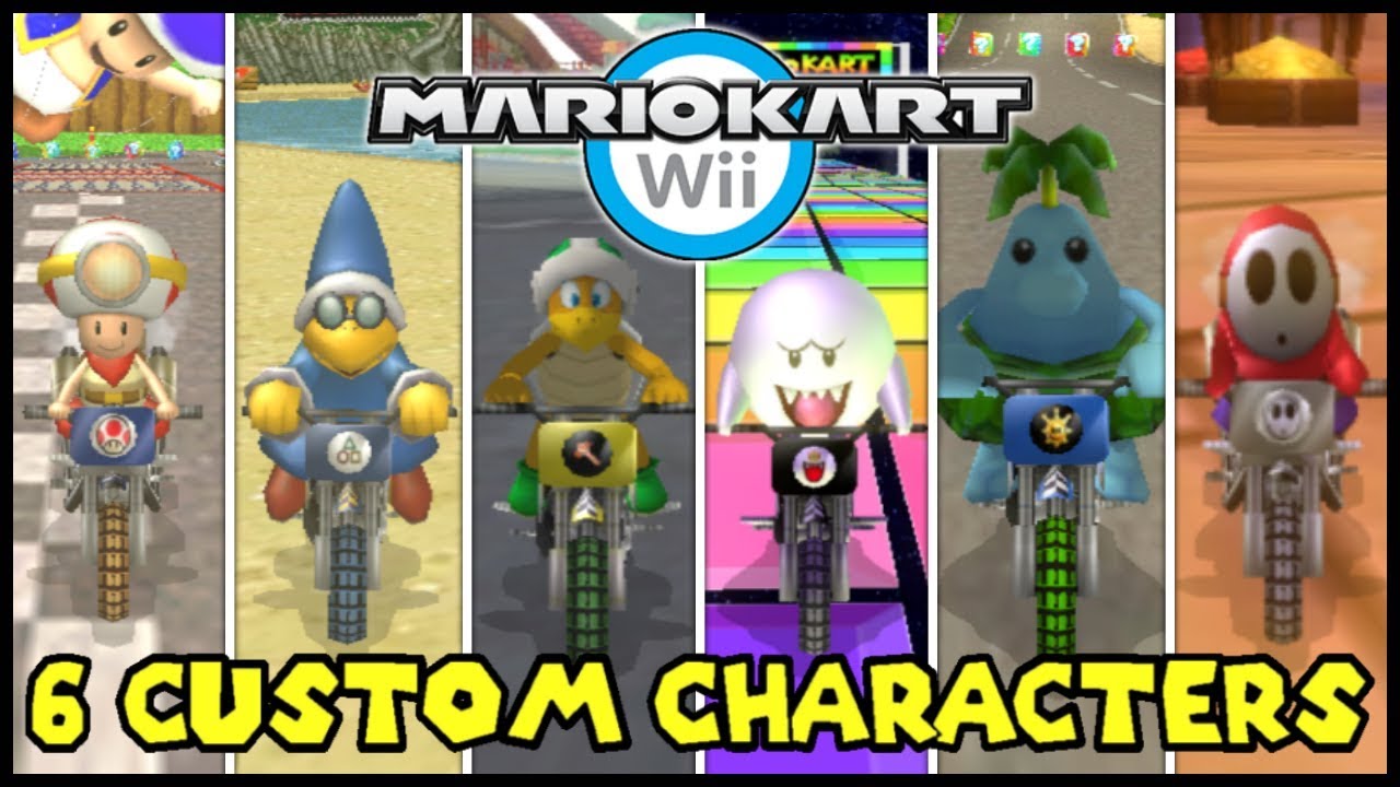 Mario kart wii custom character mods