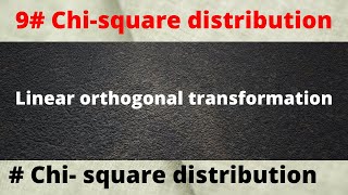 linear orthogonal transformation | method used when our linear transformation is orthogonal