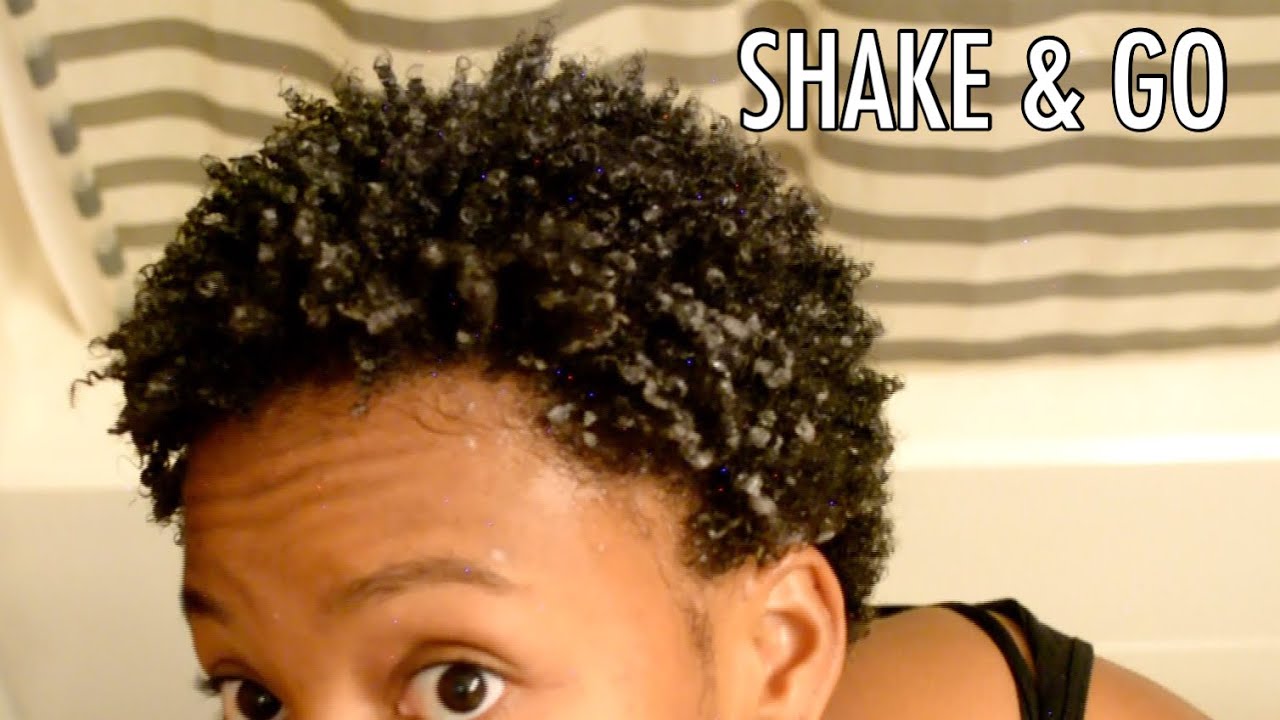 EASY Wash & Go For ALL Curl Types! (SHAKE & GO METHOD)(4B/4C TWA) - YouTube