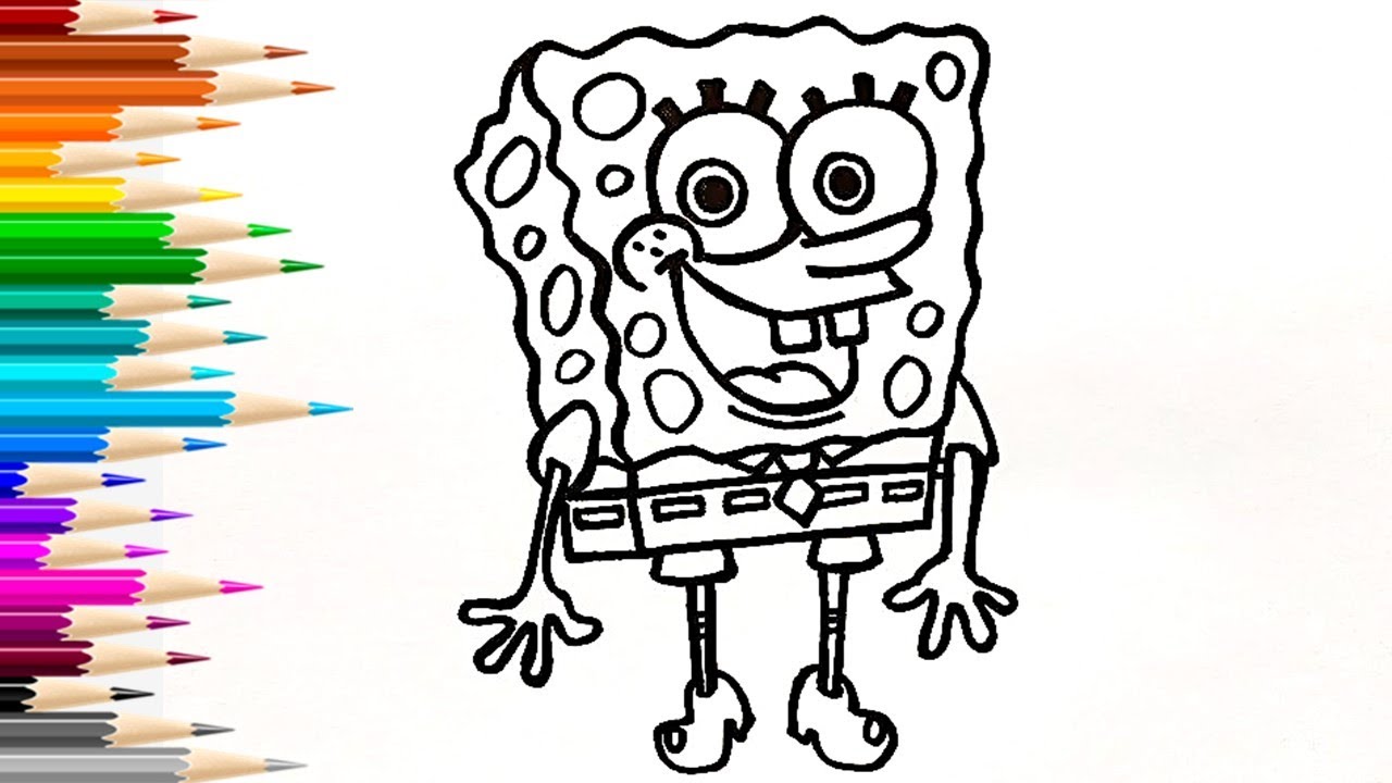 Губка боб квадратные как нарисовать