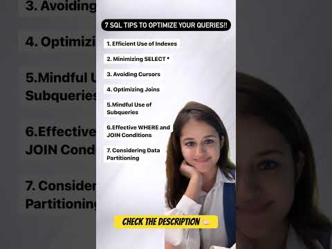 7 SQL Tips To Optimize Your Queries??