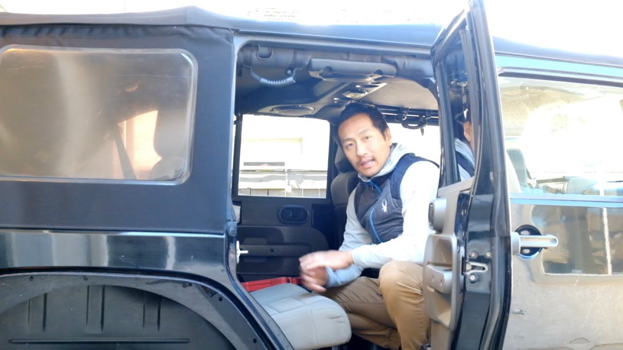 Jeep Wrangler Jk Rear Seat Removal / Hack - YouTube