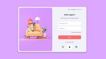 Login Form Using HTML & CSS - Modern Login Form 2023 by CodingCamp