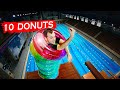 EPIC TUBING challenge went wrong? | 10 floating donuts diving