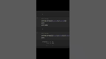Python(numpy): Find out dimension of an array #shorts