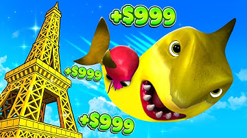 Making TRILLIONS in Roblox Climb and Jump Tower!