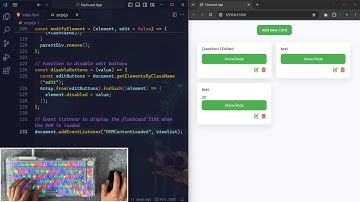 ASMR Programming - Flashcard App  With JavaScript - No Talking