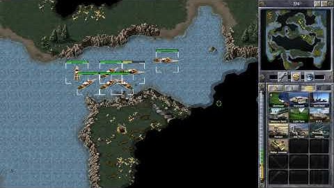 C&C Red Alert Remastered 3v3 MULTIPLAYER Gameplay (No Commentary)