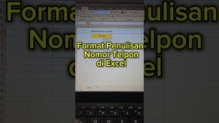 Masih Bingung Cara Ngetik Nomor Telpon Di Excel shorts telepon excel format exceltips short