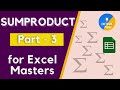 Excel SUMPRODUCT formula to master - Part 3 #excel #vbamacros #formulas #sumproduct