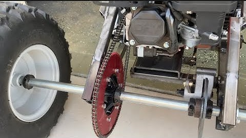 Sprocket change on a gokart
